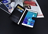 Eiroo Thunder Samsung Galaxy S6 Edge Plus Standl Czdanl Siyah Deri Klf - Resim: 5