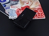 Eiroo Thunder Sony Xperia X Standl Czdanl Siyah Deri Klf - Resim: 1