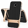 Eiroo Tiger Power Samsung Galaxy J4 Standl Ultra Koruma Gold Silikon Klf - Resim: 3