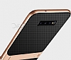 Eiroo Tiger Power Samsung Galaxy S10 Plus Standl Ultra Koruma Rose Gold Silikon Klf - Resim: 2