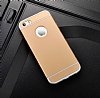 Eiroo Trio Fit iPhone SE / 5 / 5S 3 1 Arada Gold Rubber Klf - Resim: 4