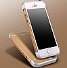 Eiroo Trio Fit iPhone SE / 5 / 5S 3 1 Arada Gold Rubber Klf - Resim: 1