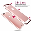 Eiroo Trio Fit iPhone 7 Plus 3 1 Arada Rose Gold Rubber Klf - Resim 5