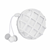 Eiroo Waffle Mikrofonlu Kulakii Beyaz Kulaklk - Resim 1