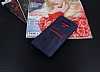 Eiroo Wallet Samsung Galaxy J4 Deri Grnml Mavi Silikon Klf - Resim: 2