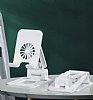 Eiroo WF-18 Katlanabilir Beyaz Telefon Stand - Resim 1