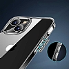 Eiroo With Stand iPhone 14 Plus Standl effaf Silikon Klf - Resim 8