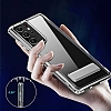 Eiroo With Stand Samsung Galaxy S21 Ultra Standl effaf Silikon Klf - Resim: 8
