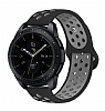 Eiroo Huawei Watch 3 Pro Silikon Siyah-Gri Spor Kordon