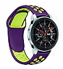 Eiroo Huawei Watch 3 Pro Silikon Mor-Yeil Spor Kordon