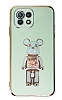 Eiroo Xiaomi Mi 11 Lite 5G Candy Bear Standl Yeil Silikon Klf