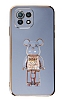 Eiroo Xiaomi Mi 11 Lite 5G Candy Bear Standl Mavi Silikon Klf