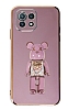 Eiroo Xiaomi Mi 11 Lite 5G Candy Bear Standl Mor Silikon Klf