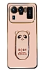 Eiroo Xiaomi Mi 11 Ultra Baby Panda Standl Pembe Silikon Klf
