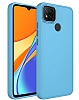 Eiroo Xiaomi Poco C3 Metal ereveli Ak Mavi Rubber Klf
