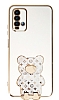 Eiroo Xiaomi Poco M3 Lks Ay Standl Beyaz Silikon Klf
