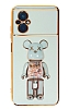 Eiroo Xiaomi Poco M5 Candy Bear Standl Yeil Silikon Klf