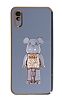 Eiroo Xiaomi Redmi 9A Candy Bear Standl Mavi Silikon Klf