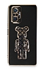Eiroo Xiaomi Redmi Note 10 Pro Bearbrick Standl Siyah Silikon Klf