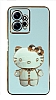 Eiroo Xiaomi Redmi Note 12 4G Aynal Kitty Standl Yeil Silikon Klf