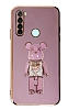 Eiroo Xiaomi Redmi Note 8 Candy Bear Standl Mor Silikon Klf