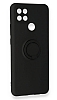 Eiroo Ring Color Oppo A15 / Oppo A15s Yzk Tutuculu Siyah Silikon Klf - Resim: 2