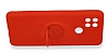 Eiroo Ring Color Oppo A15 / Oppo A15s Yzk Tutuculu Krmz Silikon Klf - Resim 1