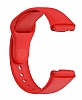 Eiroo Xiaomi Redmi Watch 3 Krmz Silikon Kordon - Resim 2
