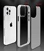 Eiroo Contrast iPhone 12 / 12 Pro 6.1 in Beyaz Silikon Klf - Resim: 1