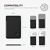 Elago Card Pocket Silikon Siyah Telefon Kartl - Resim 5