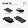 Elago Card Pocket Silikon Siyah Telefon Kartl - Resim 1