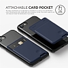 Elago Card Pocket Silikon Lacivert Telefon Kartl - Resim 5