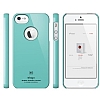 Elago iPhone SE / 5 / 5S Slim Fit 1 Series Turkuaz Rubber Klf - Resim 4