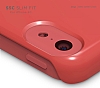 Elago iPhone 5C Slim Fit Series Krmz Rubber Klf - Resim 3