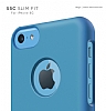 Elago iPhone 5C Slim Fit Series Mavi Rubber Klf - Resim 1