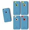Elago iPhone 5C Slim Fit Series Mavi Rubber Klf - Resim: 5