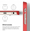 Elago iPhone 6 / 6S OutFit Series Alminyum Mat Krmz Rubber Klf - Resim: 5