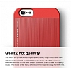 Elago iPhone 6 / 6S OutFit Series Alminyum Mat Krmz Rubber Klf - Resim: 1
