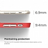 Elago iPhone 6 / 6S OutFit Series Alminyum Mat Krmz Rubber Klf - Resim: 3