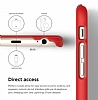 Elago iPhone 6 / 6S Slim Fit 1 Mat Krmz Rubber Klf - Resim: 4