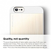 Elago iPhone 6 / 6S OutFit Series Alminyum Mat Beyaz Gold Rubber Klf - Resim 2