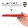 Elago Slim Fit Soft iPhone 7 Krmz Silikon Klf - Resim 2