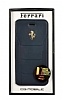 Ferrari iPhone 7 / 8 Czdanl Kapakl Gerek Deri Lacivert Klf - Resim: 4