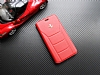 Ferrari iPhone 7 Plus / 8 Plus Czdanl Kapakl Gerek Krmz Deri Klf - Resim: 2