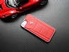 Ferrari iPhone 7 / 8 Gerek Deri Krmz Rubber Klf - Resim: 1