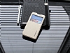 Ferrise Sony Xperia Z3 Compact Pencereli Standl Gold Deri Klf - Resim: 2