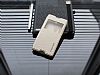 Ferrise Sony Xperia E3 Pencereli Standl Gold Deri Klf - Resim: 2