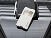 Ferrise Sony Xperia E3 Pencereli Standl Beyaz Deri Klf - Resim 2