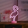 Flamingo Tasarml Neon Masa Lambas - Resim: 2