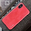 G-Case Boa Series iPhone X / XS Deri Krmz Rubber Klf - Resim: 4